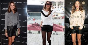 Look con short de cuero que puedes conseguir