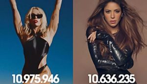 Miley Cyrus le ganó a Shakira en Spotify